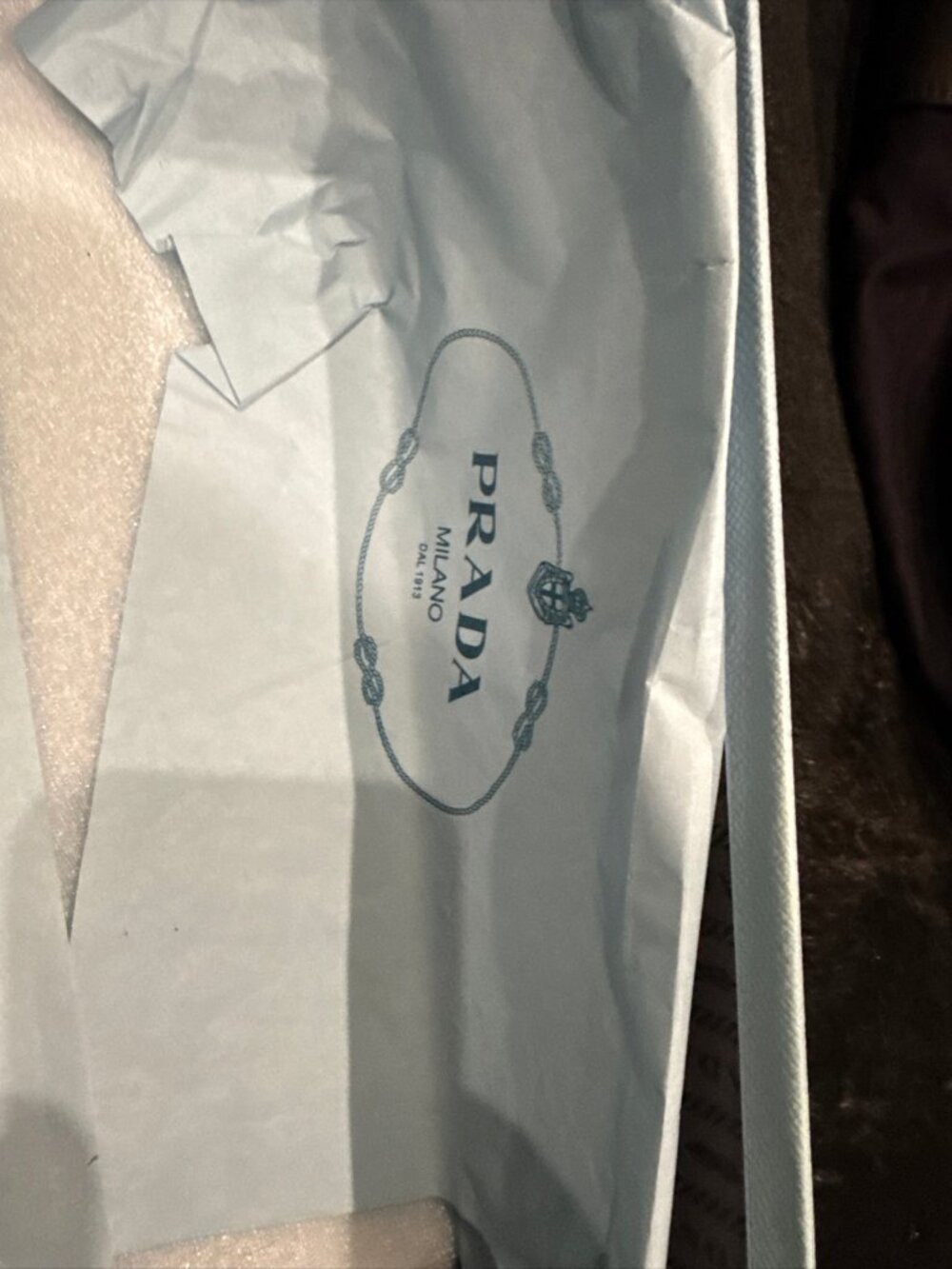 Prada Ladies White Leather Slide Sandals 37 - Picture 9 of 9